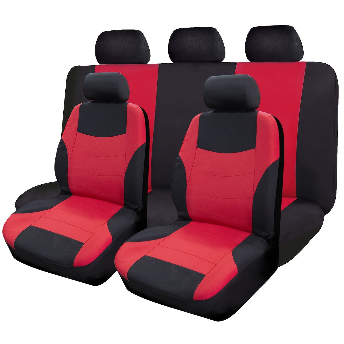 Breathable Polyester Car Seat Cover Set with Sponge Filler Universal Fit for All Seasons