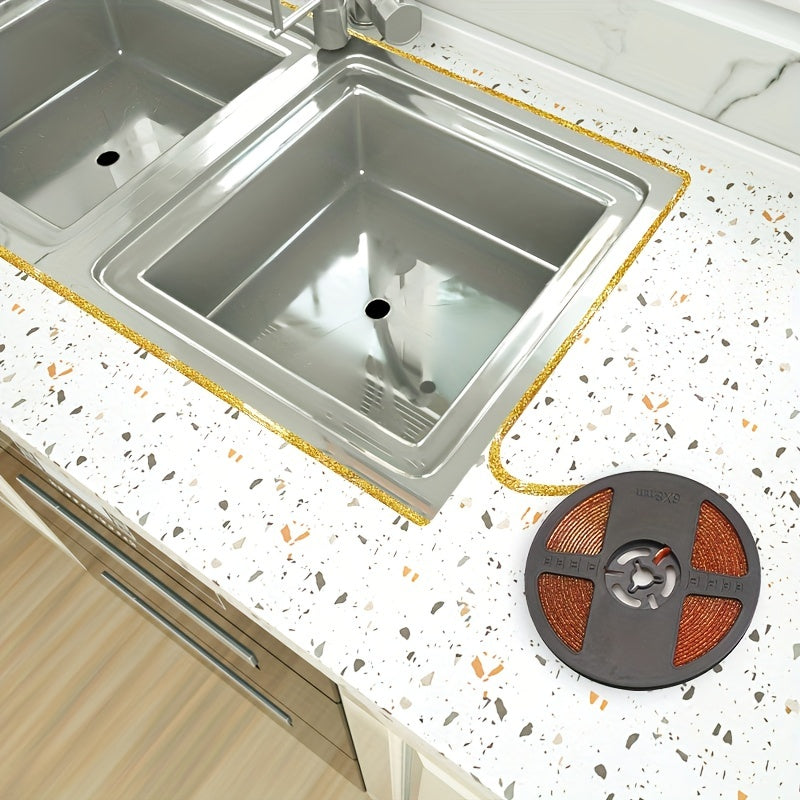 Водонепроницаемая лента для декорации ванной, запечатывает щели и края стен, самоклеящаяся.