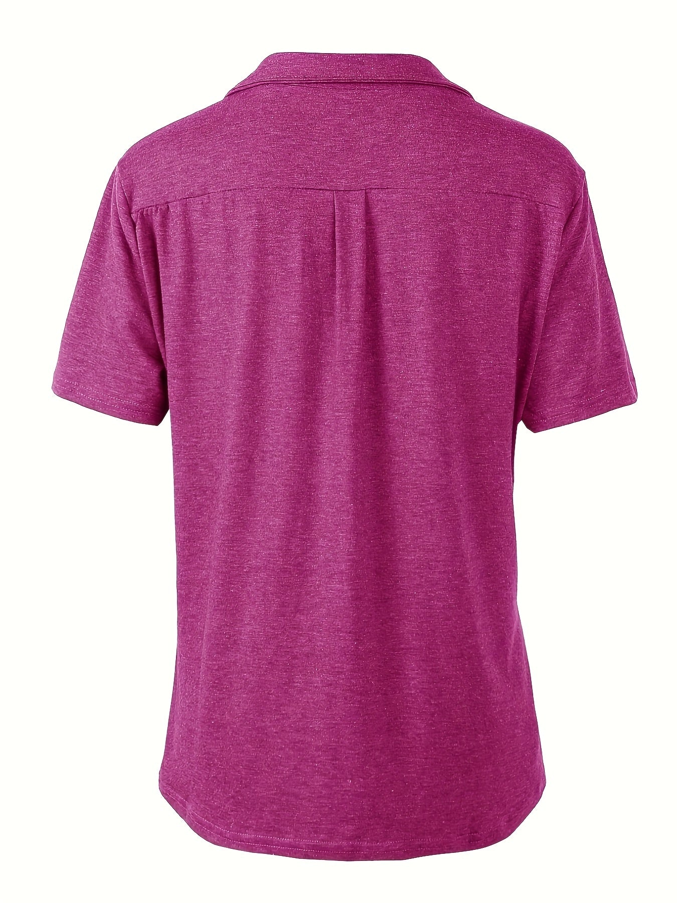 Women's Plus-Size Polo Shirts Set with Pockets Short-Sleeve Casual T-Shirts