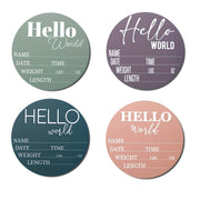 Доска для объявления о рождении с высоким разрешением, напечатанная на дереве натурального цвета, идеальный памятный подарок.