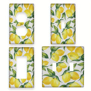 Yellow Lemon Light Switch Cover for 1 or 2 Gang Switches Kitchen Bathroom Living Room Decor