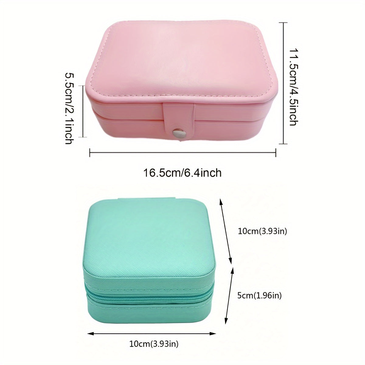 Travel Jewelry Organizer Box with Removable Dividers for Rings Earrings Bracelets Plastic