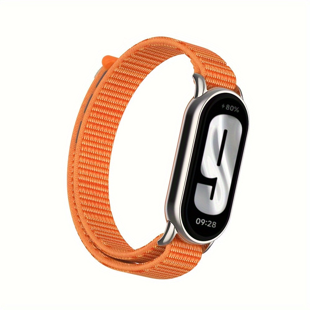 Nylon Loop Strap for Smartwatch Compatible with Mi Band 8 9 9 NFC Polyamide Water-Resistant Not Water Resistant
