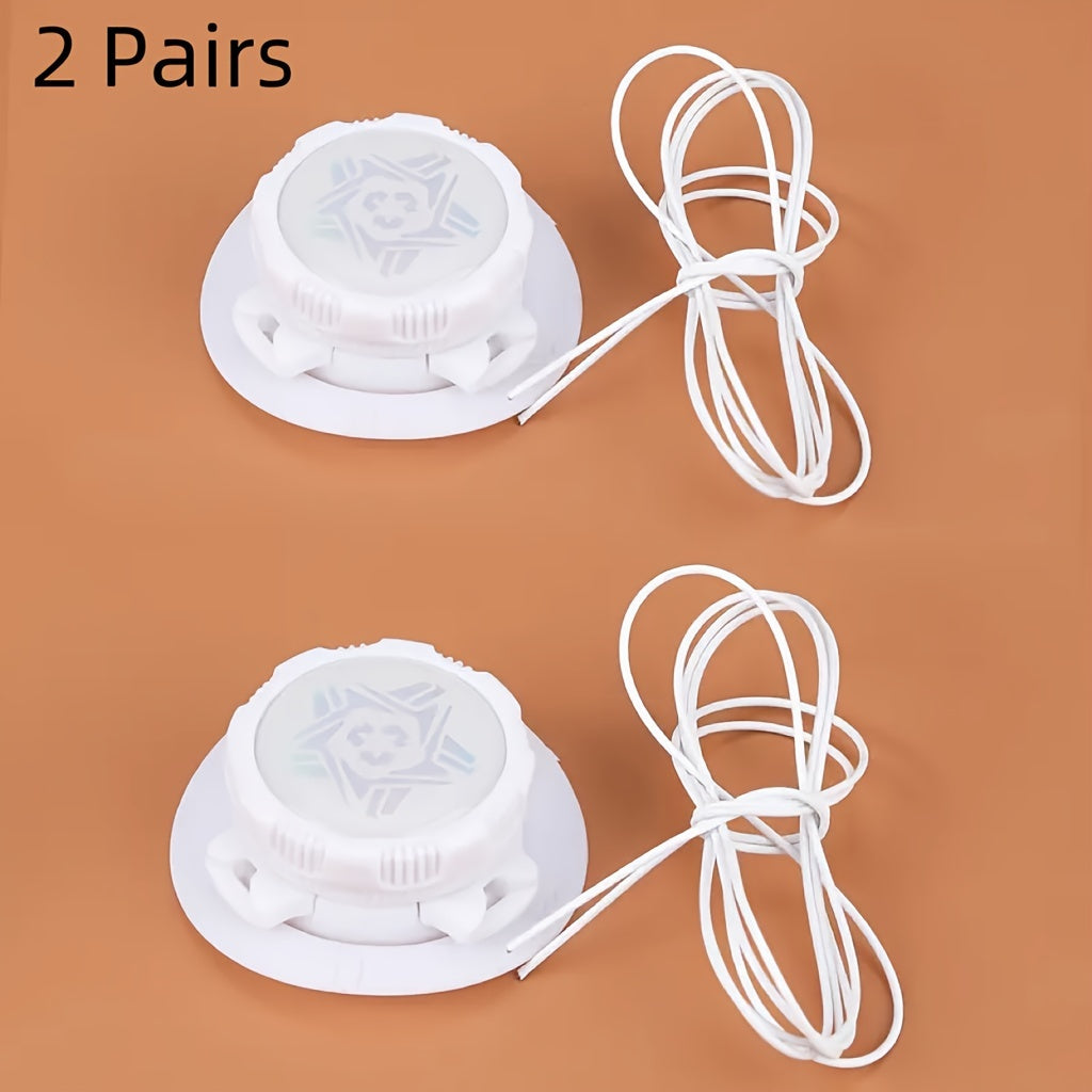Unisex Self-Locking Shoe Laces Retainer with Automatic Rotating Buckle