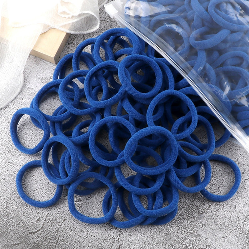Women Basic Hair Bands 50pcs Elastic Solid Color Hair Accessories