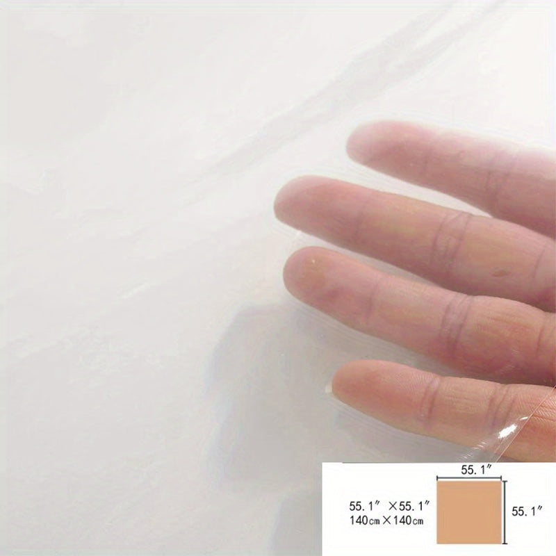 Прозрачная ПВХ скатерть для чайного столика в гостиной, маслоустойчивая, противоожоговая, пылезащитная и защита стола для декора обеденного стола на кухне.