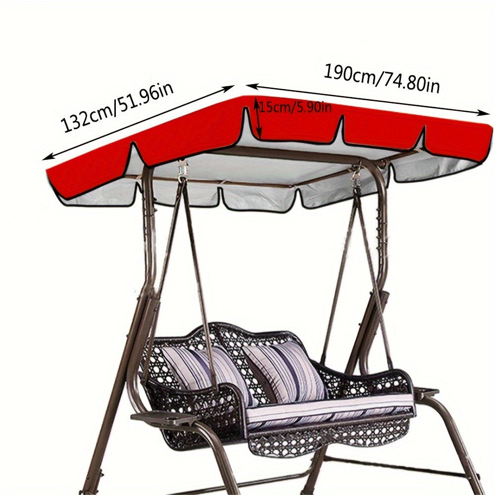 Qora rangda yashil trim bilan mustahkam suv o'tkazmaydigan osma soyabon qopqog'i. Changdan himoya qilish va barcha mavsumlarda foydalanish uchun sozlanadigan tasmalarga ega.