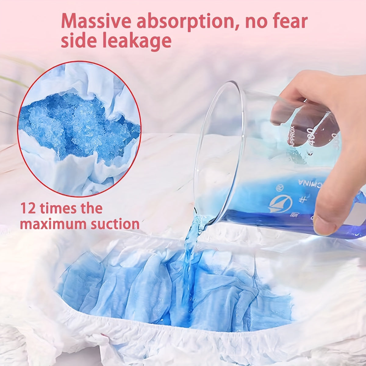 30 Pack Unscented Menstrual Sanitary Napkin Tablets Leak-Proof Sleep Pants for Women