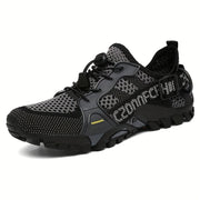 Men's Breathable Knitted Sneakers for Hiking Climbing Outdoor Non-Slip Summer