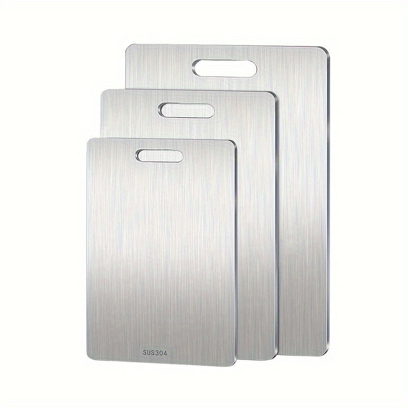 316 Stainless Steel Double-Sided Cutting Board Durable Kitchen Chopping Block