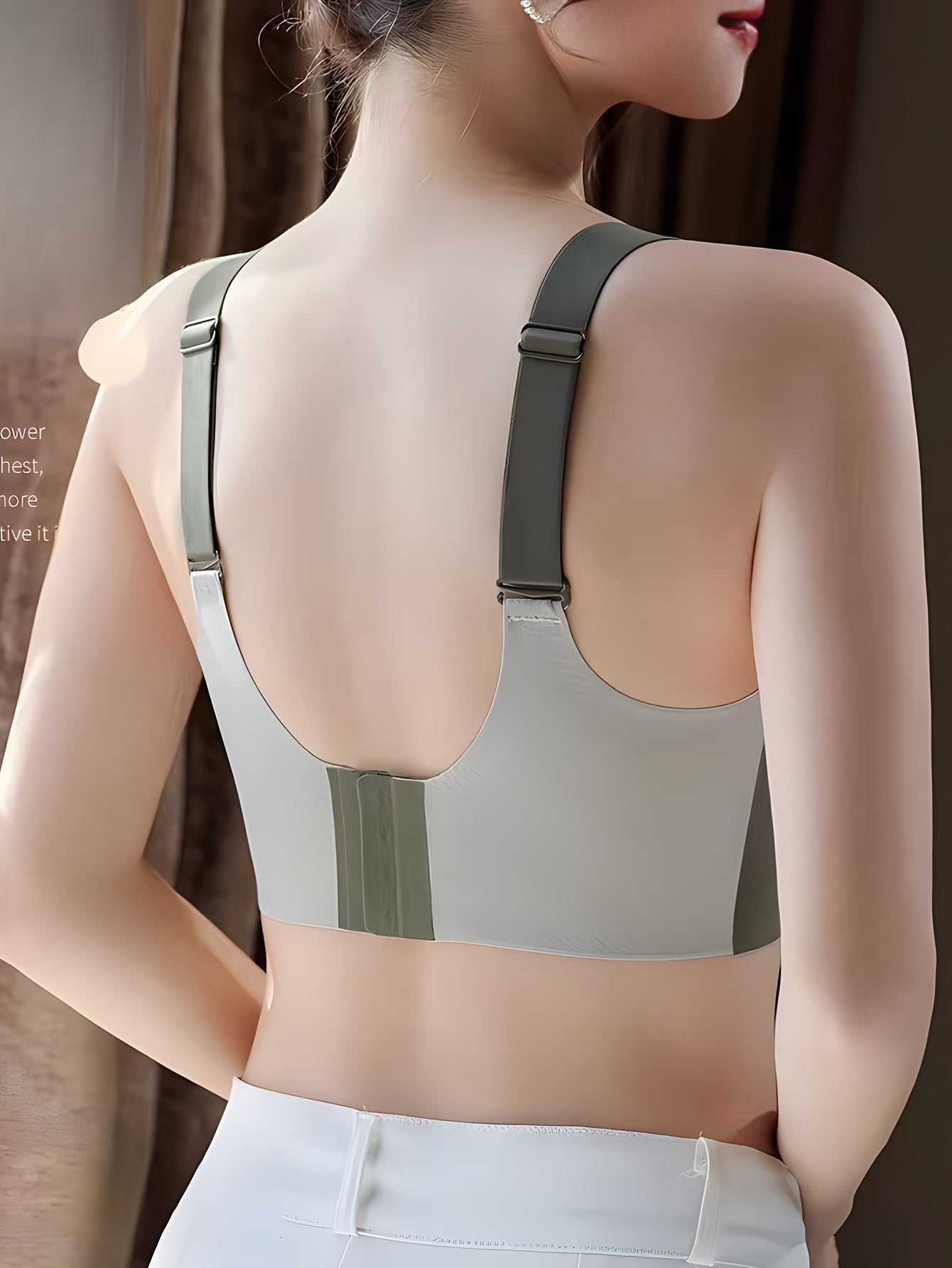 Ayollar uchun rangli blok tank brasi, tikuvsiz, simsiz va osilmaslik xususiyatiga ega, sexy va qulay moslashuv uchun push-up dizayni bilan.