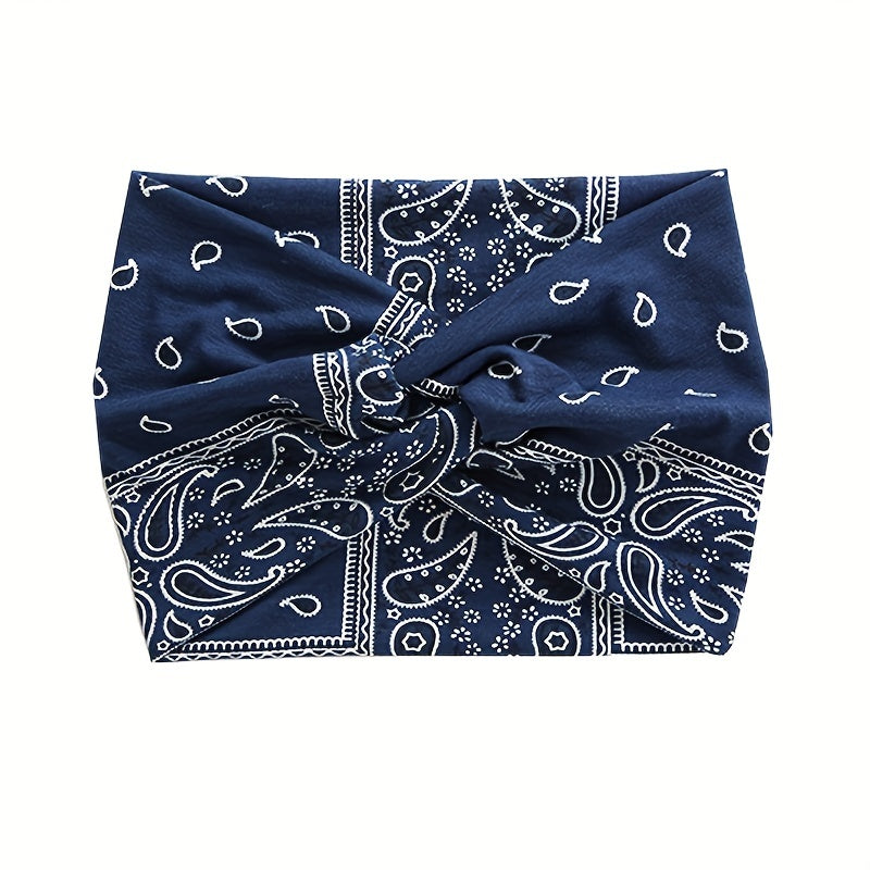 Women's Leopard Print Polyester Sports Headband Sweat Absorbing Breathable