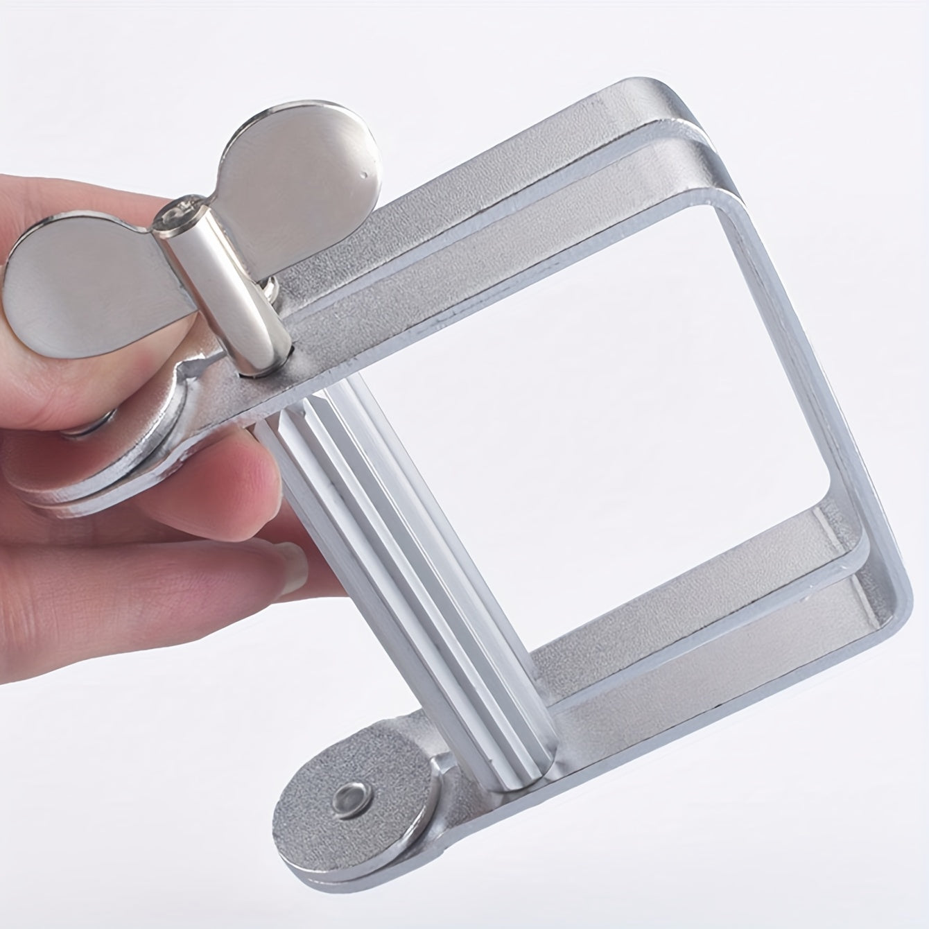 Aluminum Toothpaste Dispenser Manual Squeeze Tube Holder for Home Salon