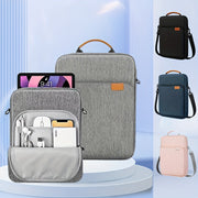 Bolsa de portátil impermeable a prueba de golpes de poliéster con función de rodadura y correa de hombro ligera que se ajusta a portátiles y tablets de 13-14 pulgadas