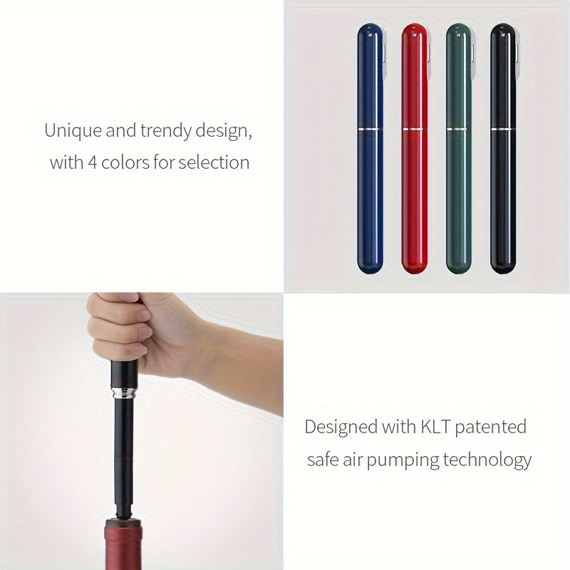 Stainless Steel Wine Bottle Opener with Air Pump Foil Cutter and Pin