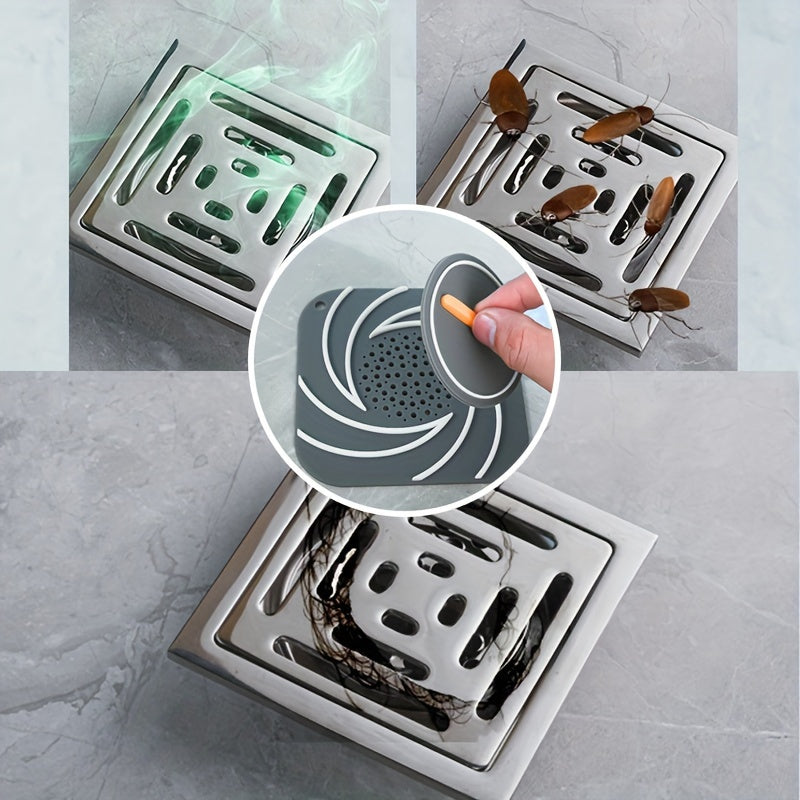 Cubierta de desagüe de suelo de silicona para baño, prevención de olores y protección contra fugas