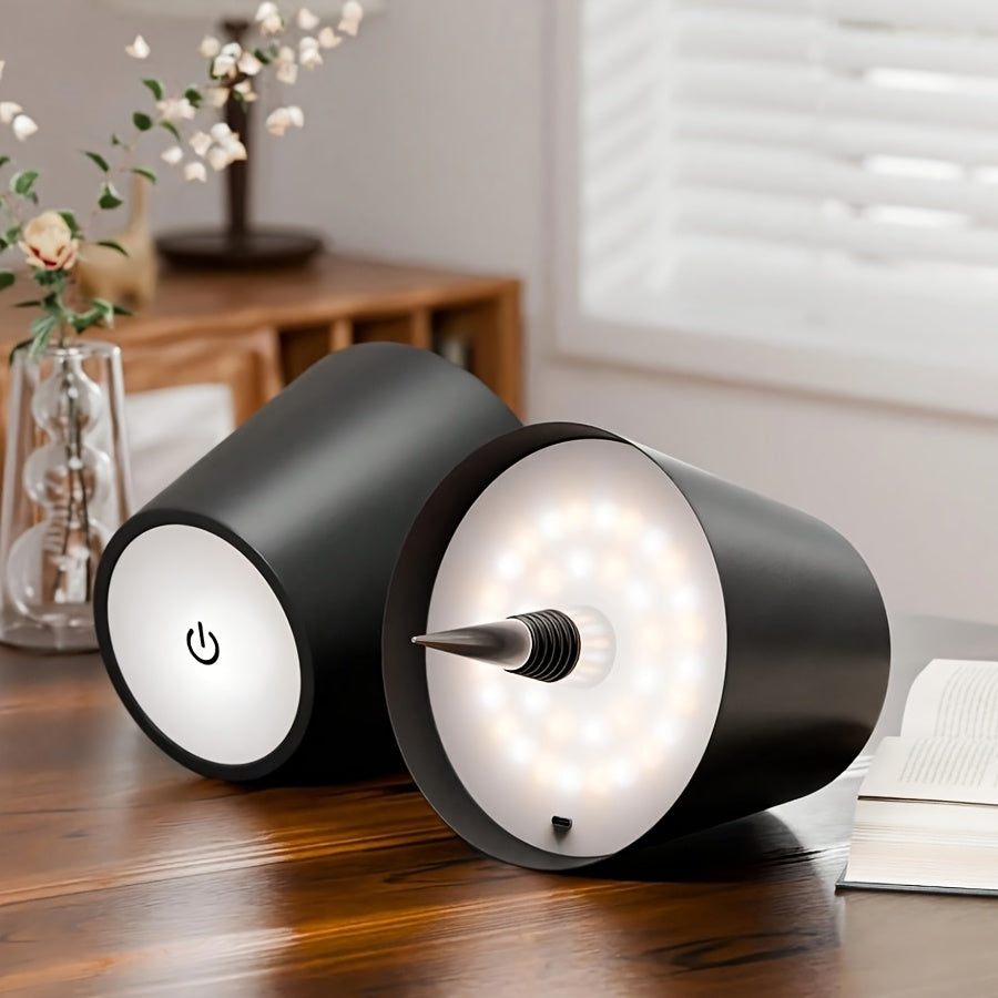 LED Bottle Light with Touch Control Dimmable Rechargeable for Parties and Decor