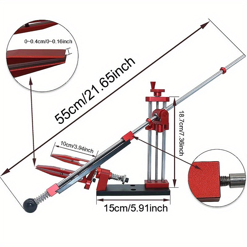 Moslashuvchan burchakli alyuminiy qotishma pichoqni silliqlash uchun tez va ko‘p maqsadli silliqlash uchun