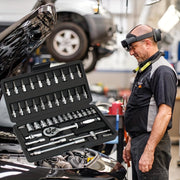 Juego de herramientas de reparación automotriz de acero cromo vanadio de alta dureza de 46 piezas
