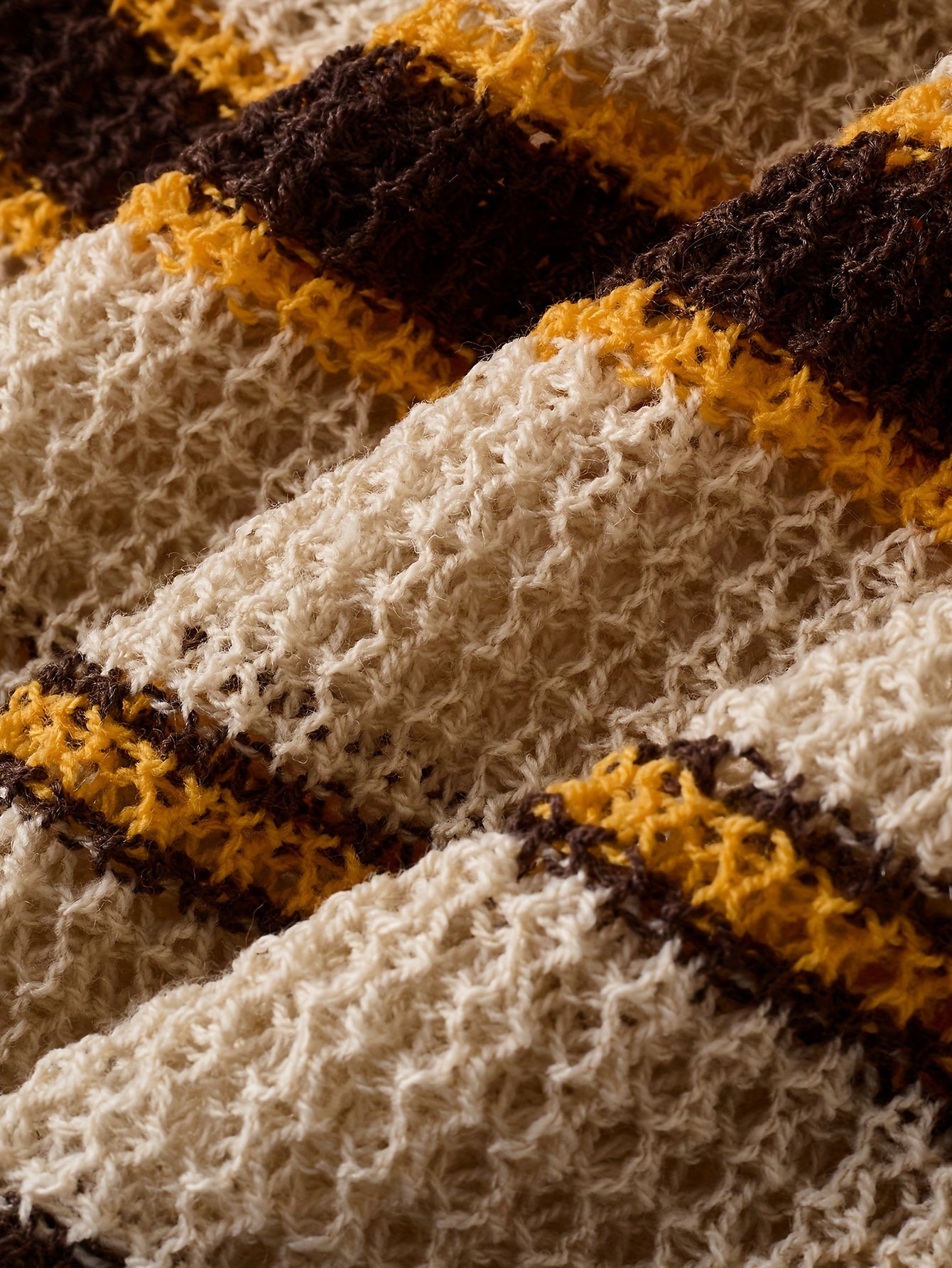 Men's Casual Knit Pullover Sweater Short Sleeve Crew Neck Micro-Elastic Ribbed Stripe Beach Vacation Style