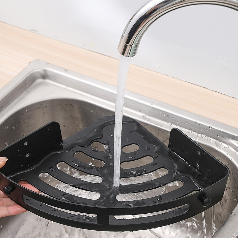 Three Corner Storage Racks Ultra-Durable ABS No Sharp Edges for Bathroom Organization