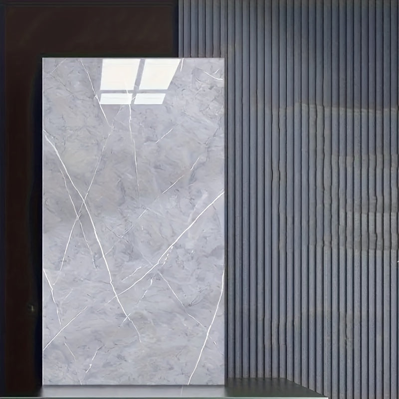 3D Marble Peel and Stick Wall Tiles Waterproof Vinyl Self-Adhesive Texturizing Decor