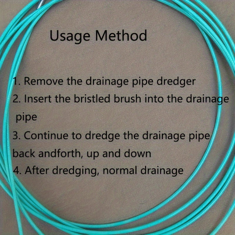 Flexible Drain Cleaning Brush for Long Drains, Refrigerators, and AC Systems