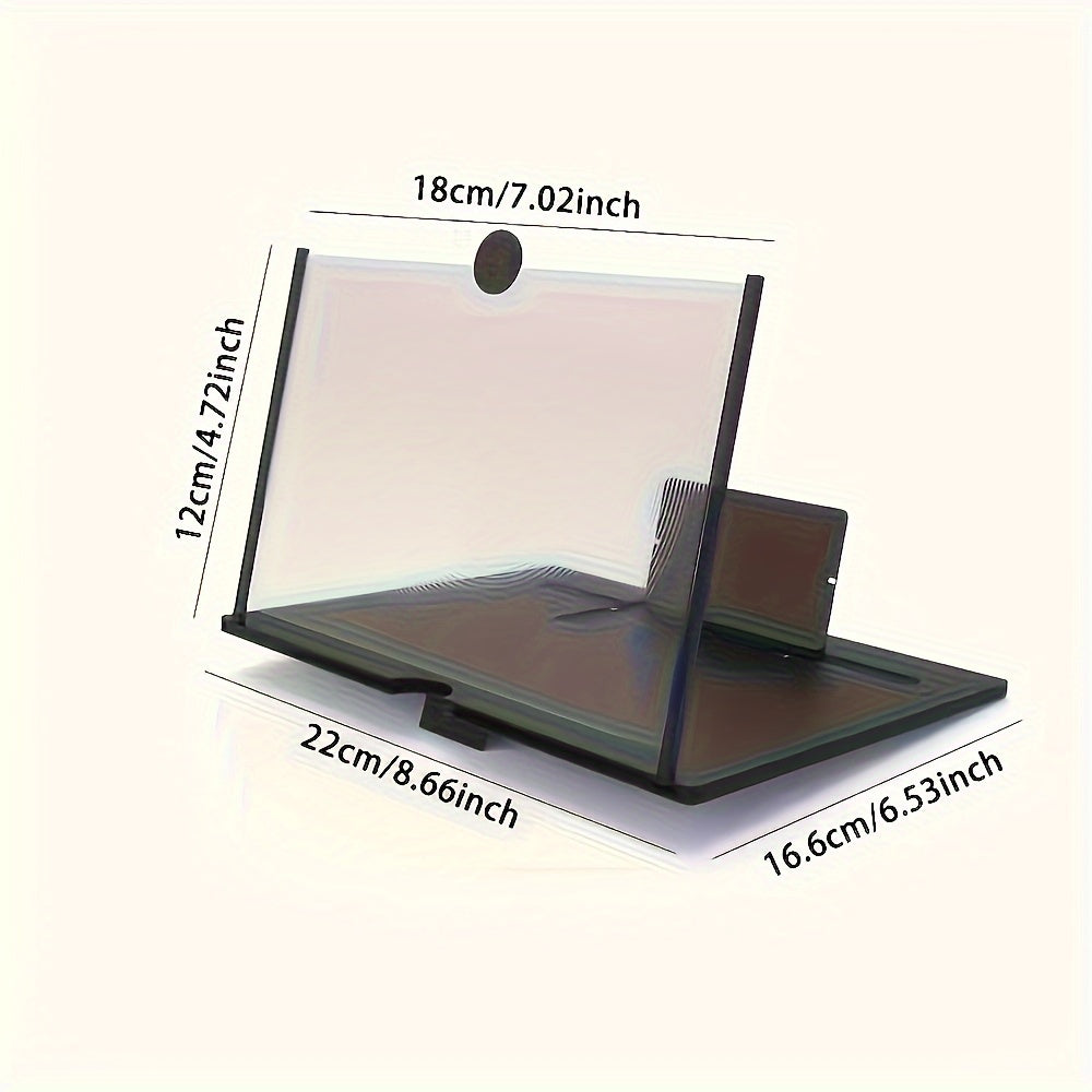 10-Inch HD Screen Phone Stand with Anti-Blue Light Eye Protection Foldable Clip-On Desk Mount