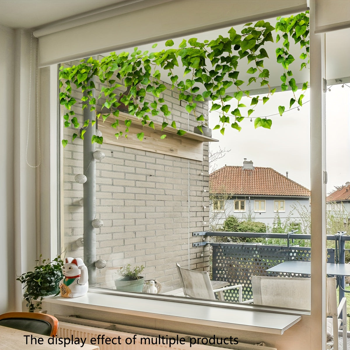 Contemporary Ivy Vine Window Cling Reusable Static Glass Sticker 20 Strands
