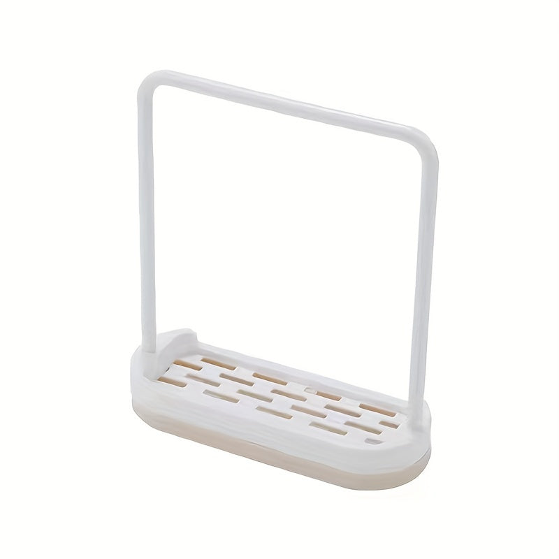 Kitchen Sink Organizer with Dishcloth Hanger and Tray Stand for Sponge Brush and Rag