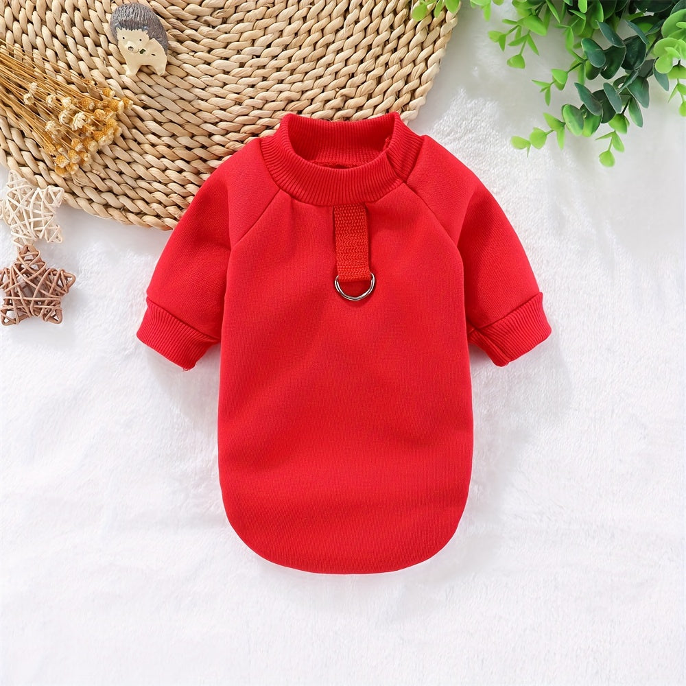 Winter Pet Hoodie with Leash Attachment for Small to Large Dogs and Cats