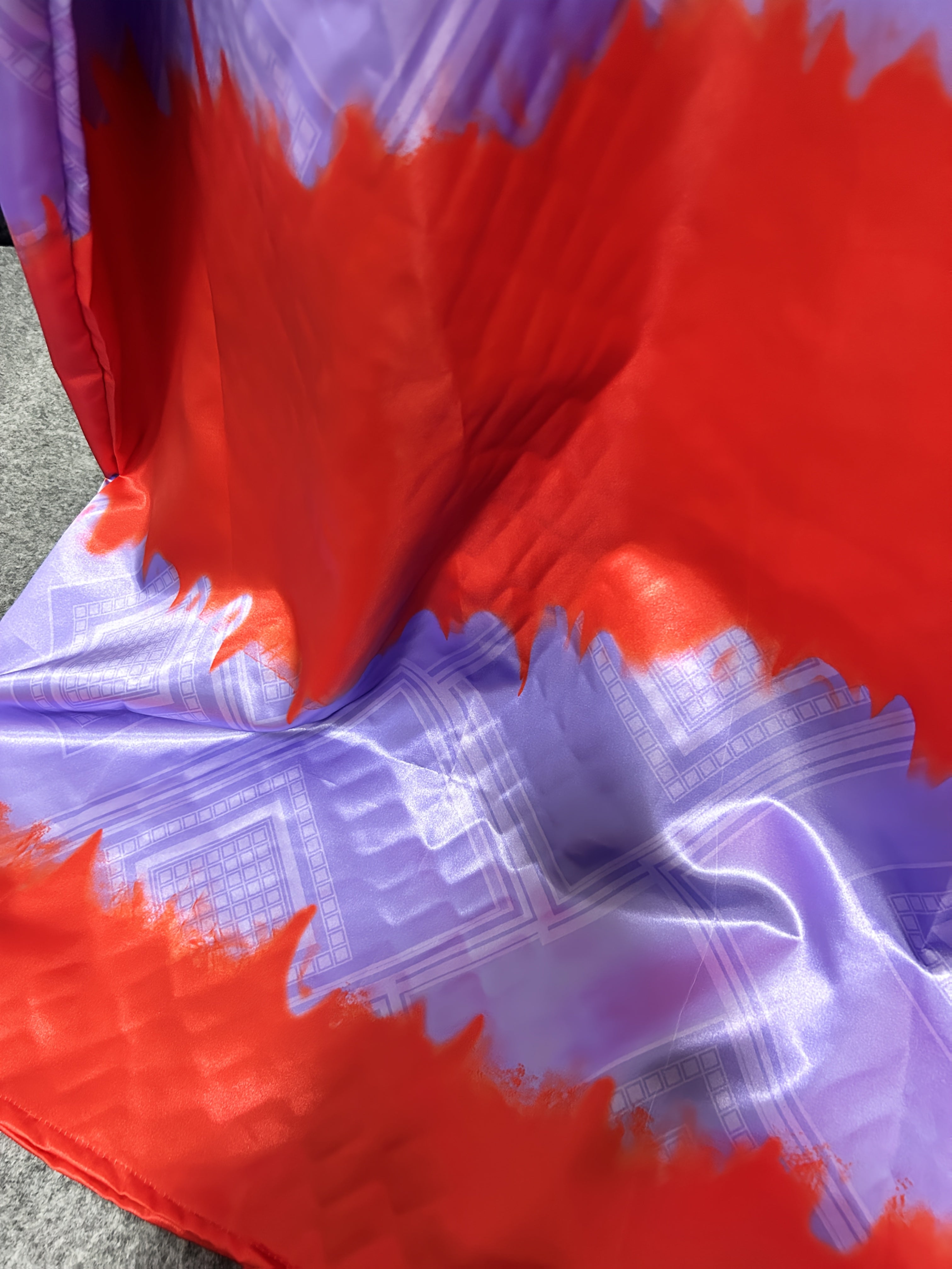 Women's Red Purple Dashiki Robe Turkish Kaftan Loose Fit Party Evening Gown