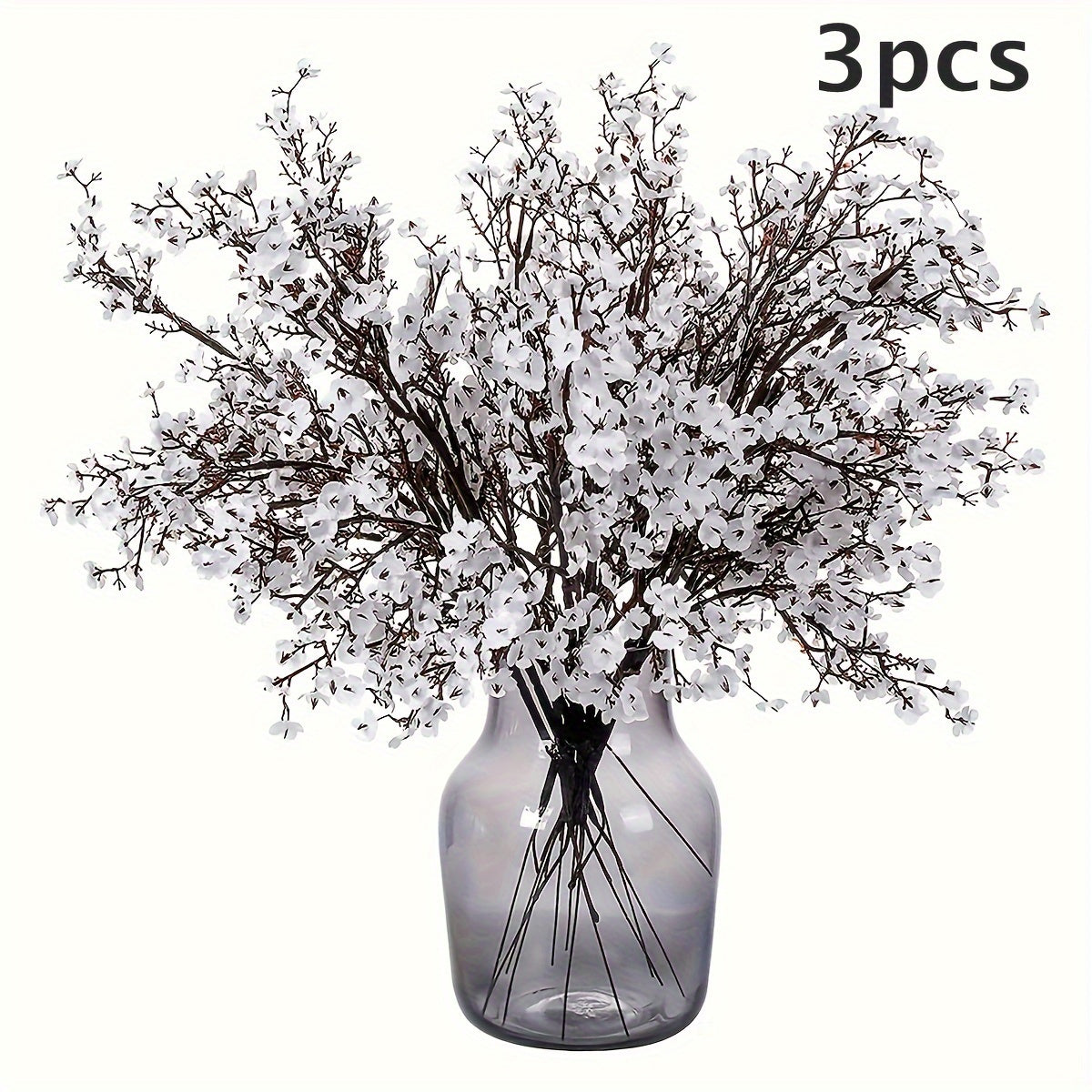 3-Piece Artificial Cherry Blossom Branch Set for Home Decor