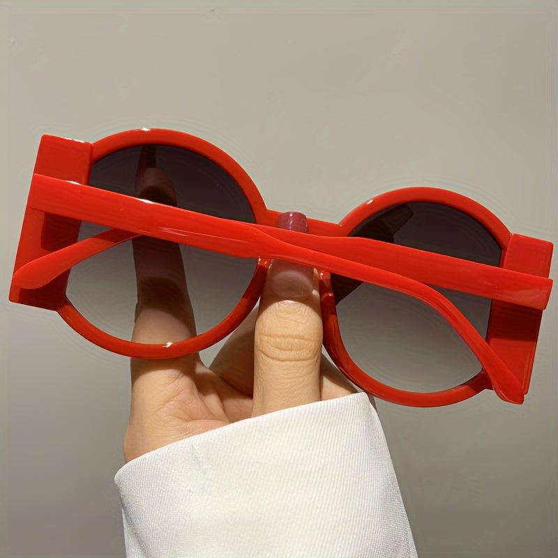 Большие круглые цветные очки-блоки для женщин и мужчин, костюмированная вечеринка, клубная одежда