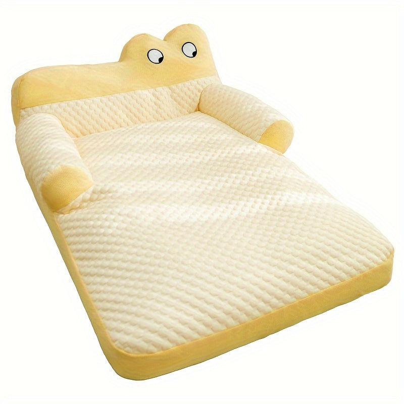 Pet Sofa Bed for Small to Large Dogs Polyester Cartoon Style Comfortable Pet Bed