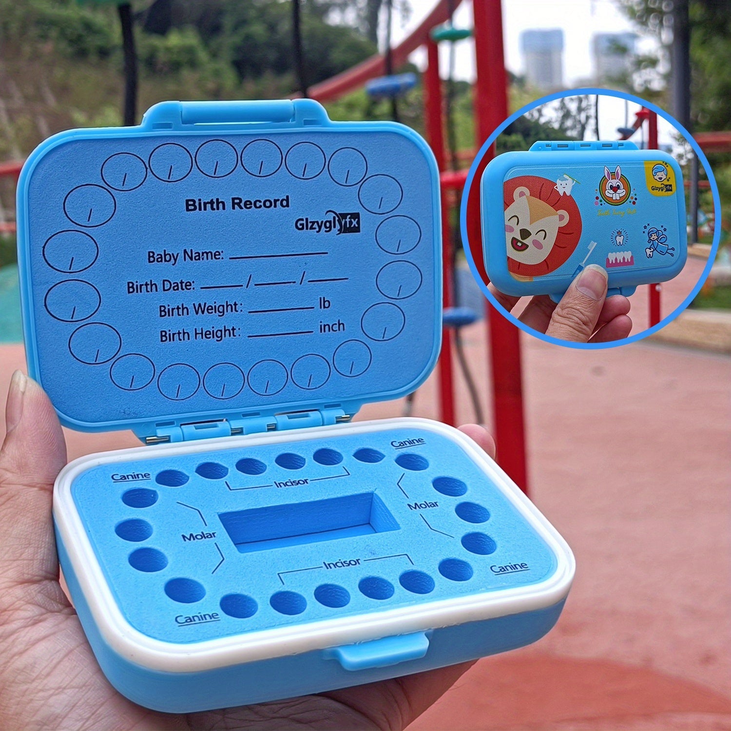 Baby Teeth Keepsake Box for Kids Tooth Storage Container Tooth Fairy Gift