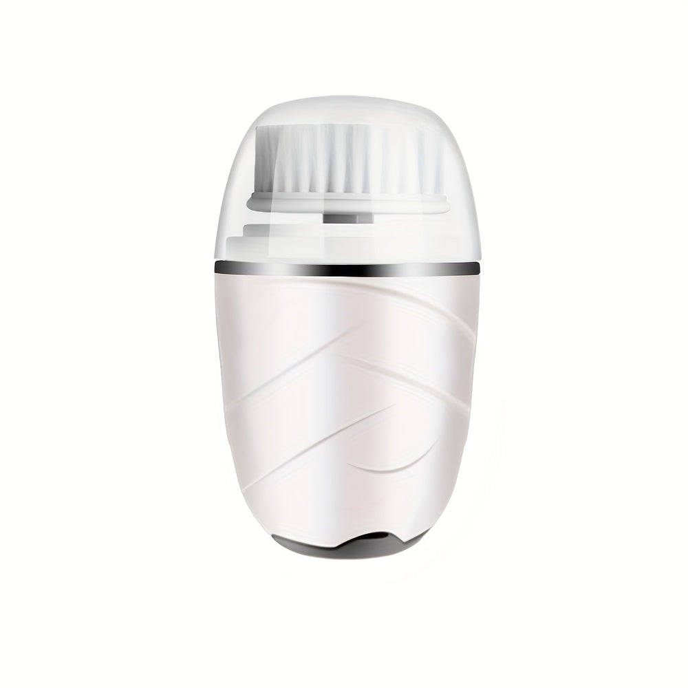 3-Head Electric Facial Cleansing Brush USB Rechargeable Portable Face Wash and Makeup Remover