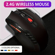 Wireless Gaming Mouse with 6 Programmable Buttons and Optical Sensor for PC and Laptop