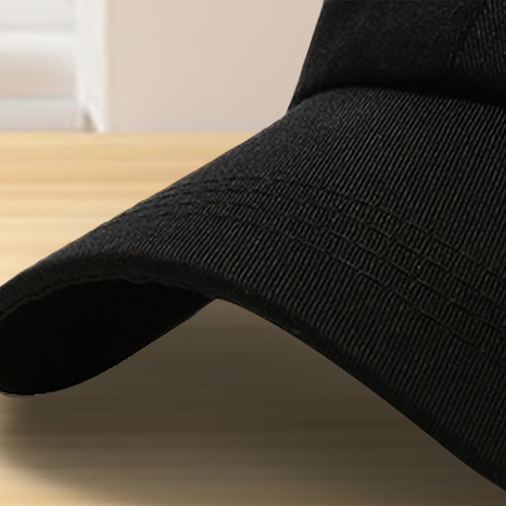 Embroidered Baseball Cap Adjustable Lightweight Polyester Casual Outdoor Unisex