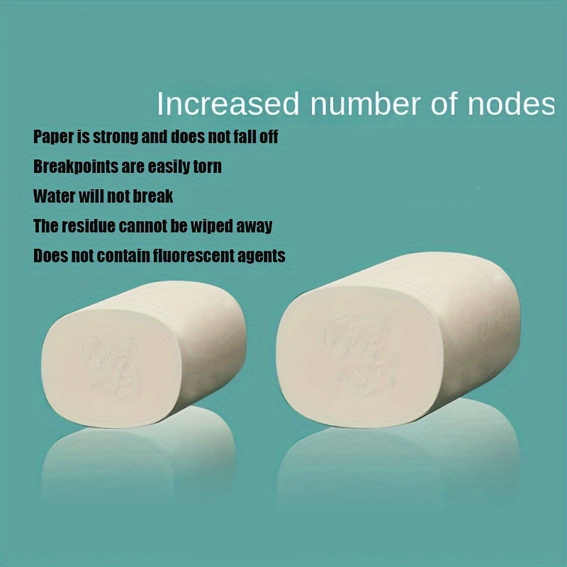 12-Roll Thickened Core Toilet Paper Family Pack for Wiping and Cleaning