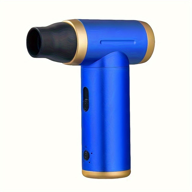 High-Speed 7-in-1 Multi-Function Fan with 80,000 RPM Motor Red and Gold