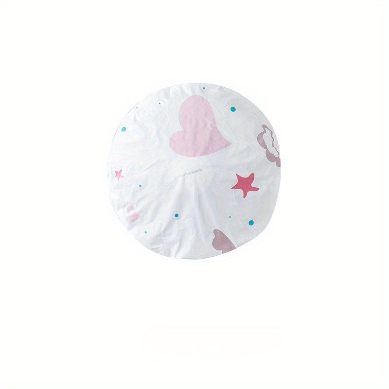 Waterproof Dustproof Fan Cover with Star Heart Design for Floor Fans Green