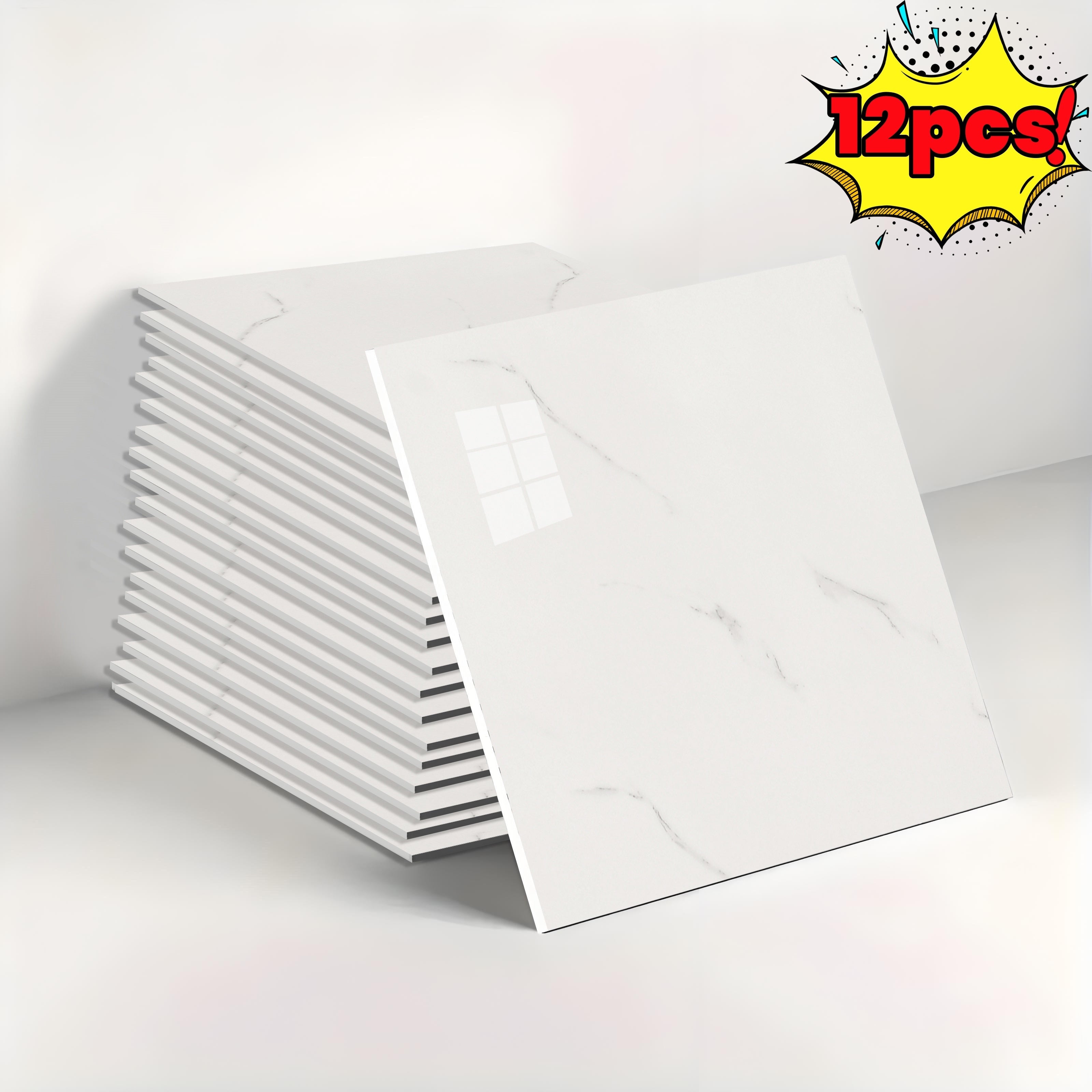 Vintage Marble Self-Adhesive Wall Tiles Waterproof Peel and Stick Backsplash for Bathroom Kitchen Living Room