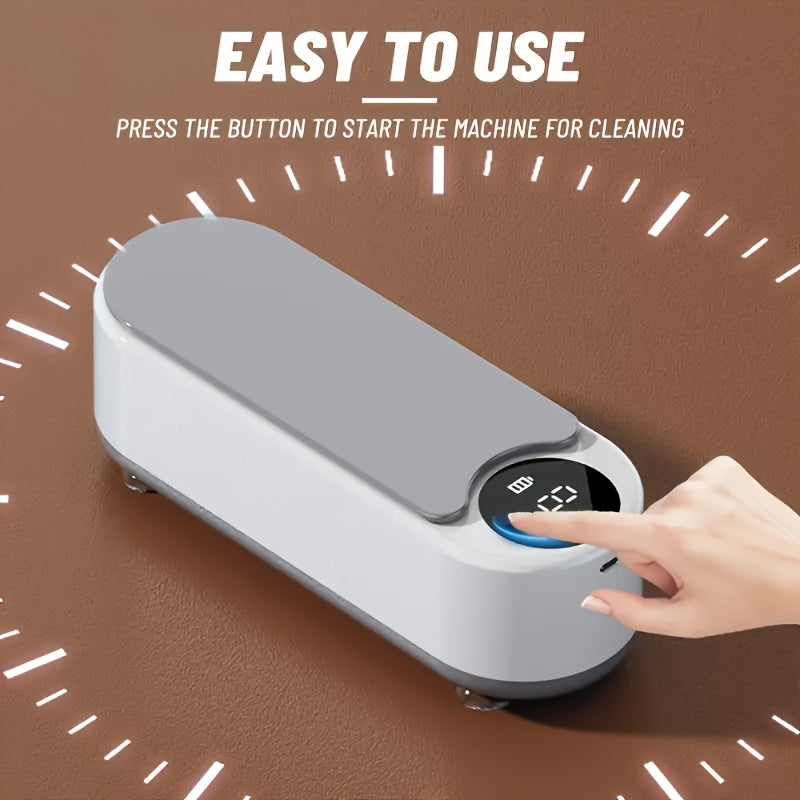 Portable Jewelry Cleaning Machine for Travel and Home USB Rechargeable 360° Glasses and Jewelry Care