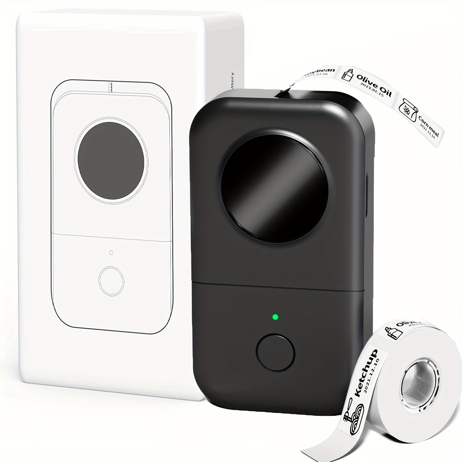 Mini Portable Thermal Label Maker for Jars, Kitchen, Clothes, Jewelry with Smartphone Compatibility