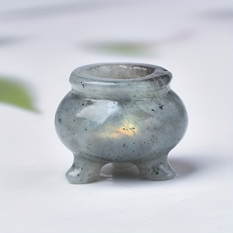 Натуральный подставка для благовоний из кварцевого кристалла с энергетическими камнями для домашнего декора