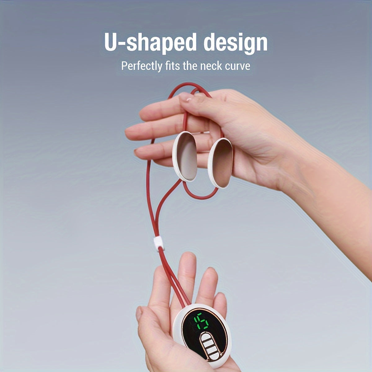 Unisex Portable USB Rechargeable Cervical Neck Massager with Adjustable Strength