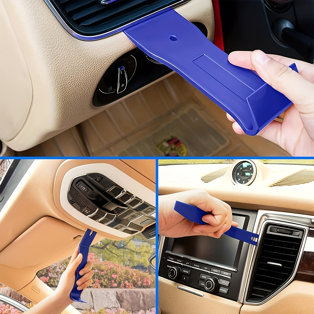 5Pcs Car Trim Removal Tool Set Nylon Upholstery Panel Remover Blue