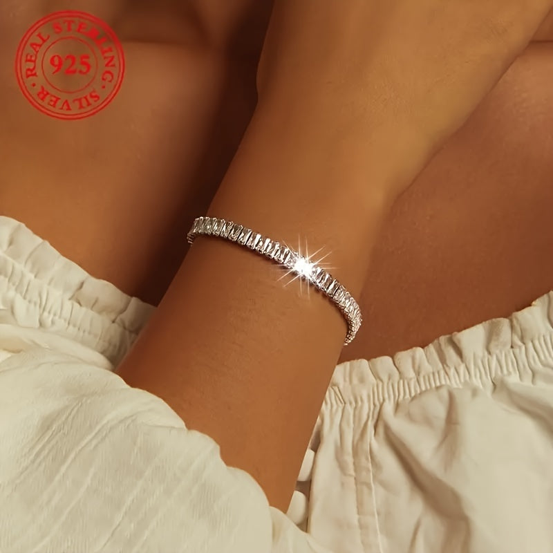 Ajoyib vintage boho uslubidagi bilaguzuk, hashamatli 925 sterling kumush va porloq kubik zirkoniyadan tayyorlangan - Gippoallergen va ayollar uchun sovg'a sifatida mukammal.