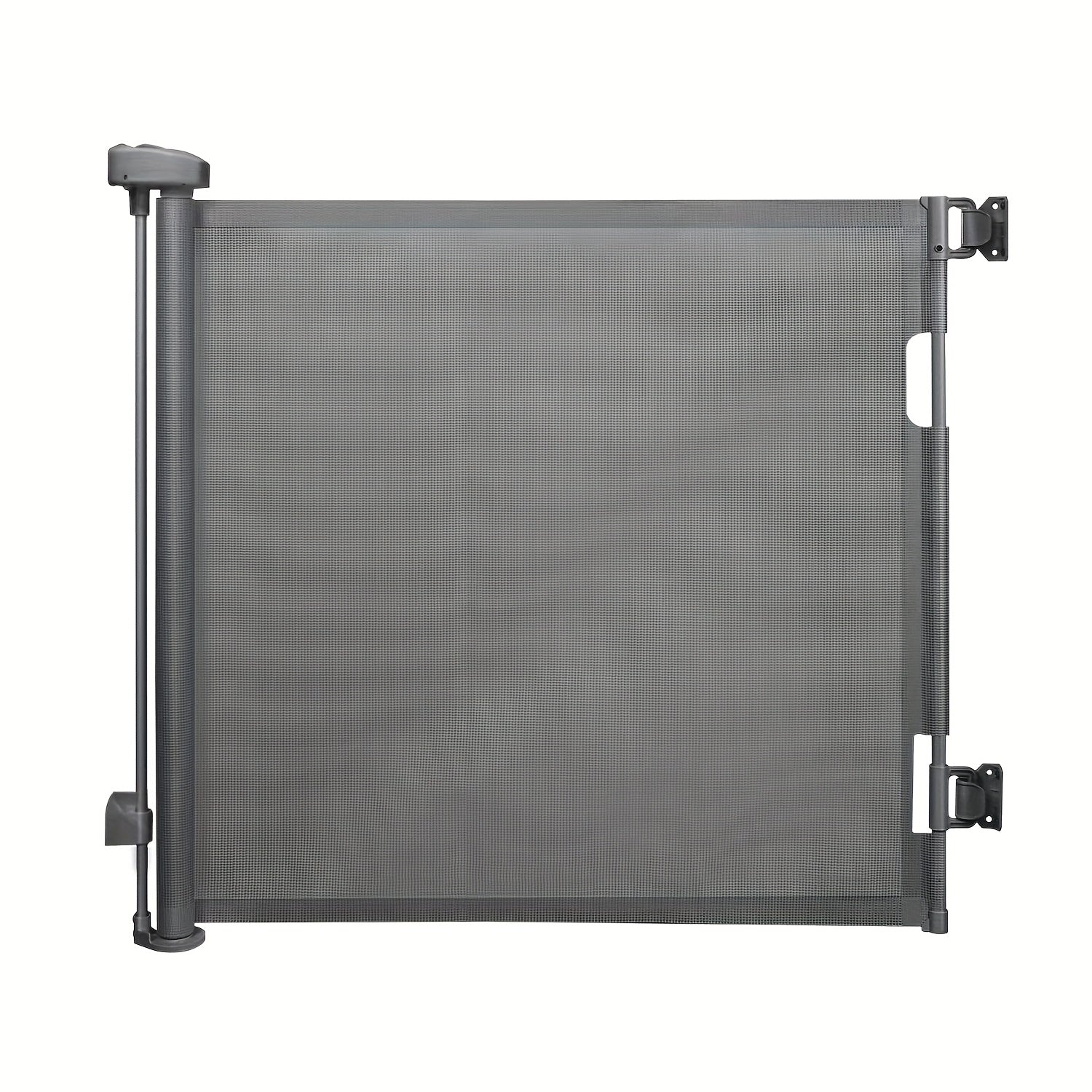 Puerta de seguridad para bebés con malla retráctil extra ancha, para niños y mascotas, de 86cm de altura